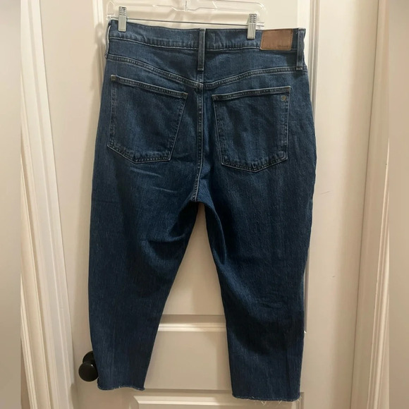 Madewell Jeans Women 31 Blue The Perfect Vintage Straight Baggy High Rise Denim - Picture 3 of 5